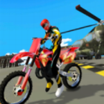 摩托车越野岛跳跃