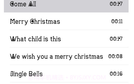 圣诞节歌曲和铃声v1.11截图