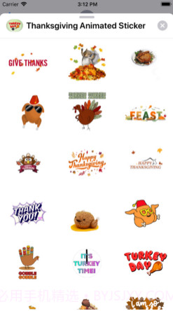ThanksgivingAnimatedStickerv1.11截图