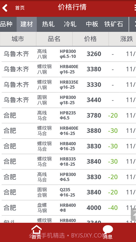 意达钢材信息截图3