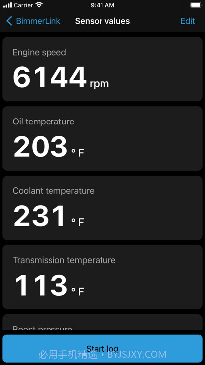 BimmerLink传感器截图1