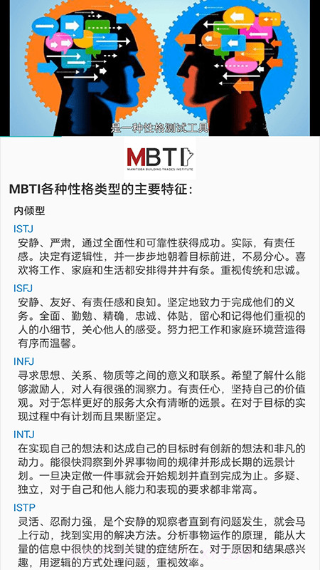 mbti十六型人格测试截图2