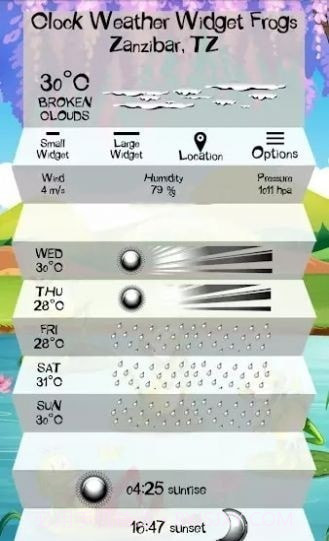 时钟天气青蛙截图2