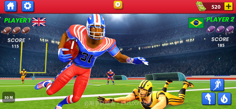 美式足球：橄榄球比赛截图2