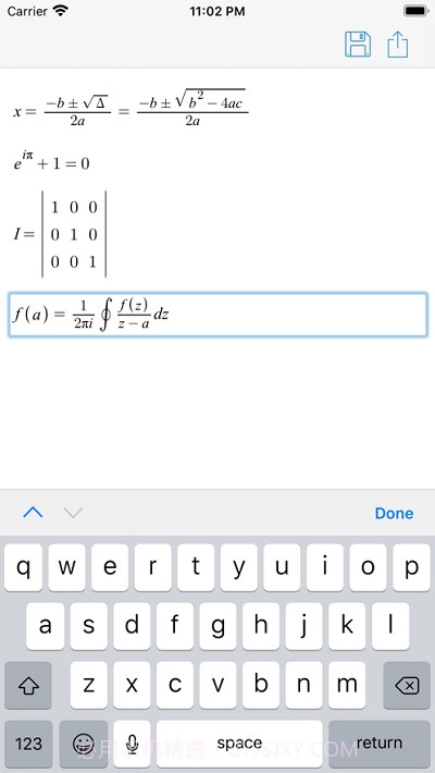 SymEditor数学公式编辑器截图1