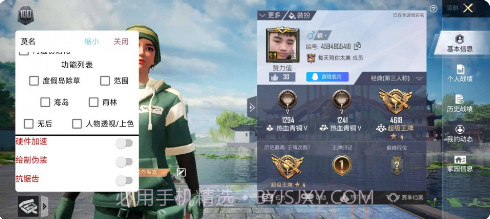 和平精英裸奔845透色全局防闪工具截图1