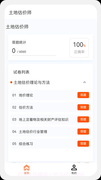 土地估价师原题库截图4