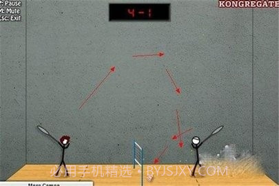 火柴人打羽毛球截图1 火柴人打羽毛球截图1