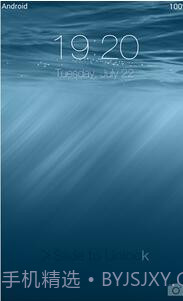 iOS 8 lock screen截图2