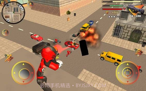 火柴人绳索城市英雄2截图1