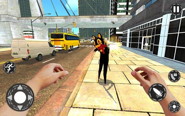 卡通猫犯罪城市僵尸和黑帮小镇截图3