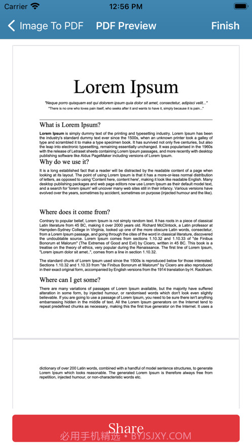 转换照片到PDF扫描器截图5