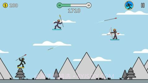 火柴人长矛勇士截图3