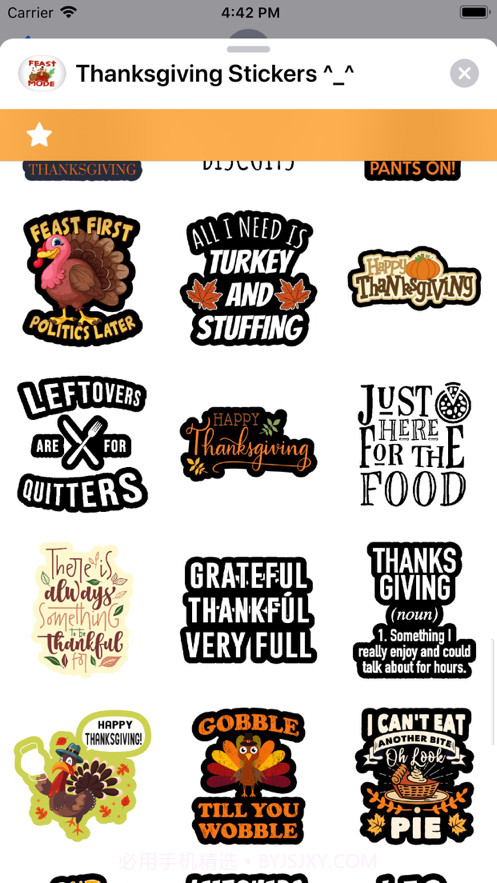 ThanksgivingStickers^_^截图2