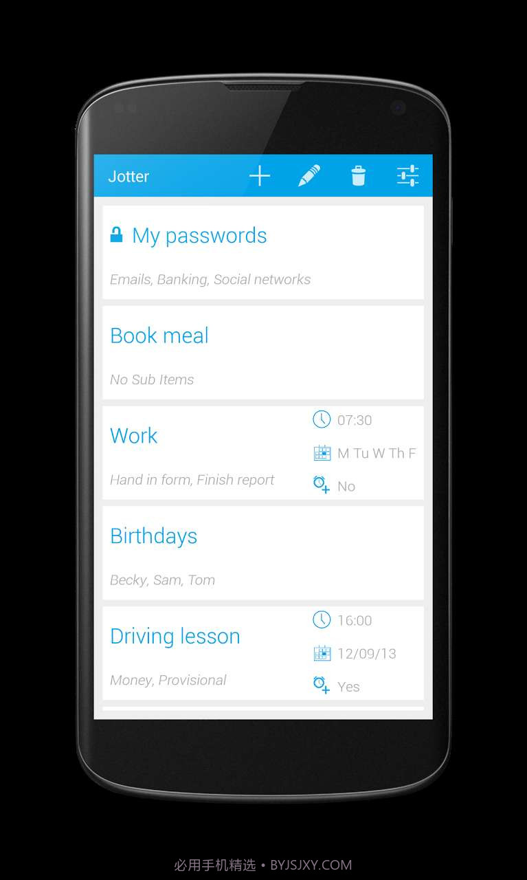 Jotter 记事本截图1 Jotter 记事本截图1