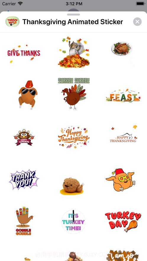 ThanksgivingAnimatedSticker截图1