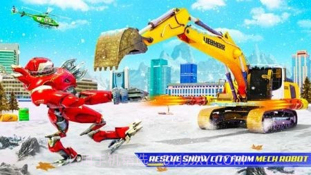 雪地挖掘机机器人鹿汽车截图3 雪地挖掘机机器人鹿汽车截图3