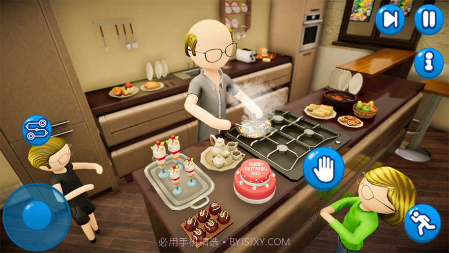 火柴人爸爸梦想的家庭生活截图1 火柴人爸爸梦想的家庭生活截图1