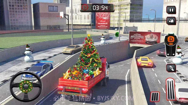 圣诞爬山卡车模拟器截图2 圣诞爬山卡车模拟器截图2