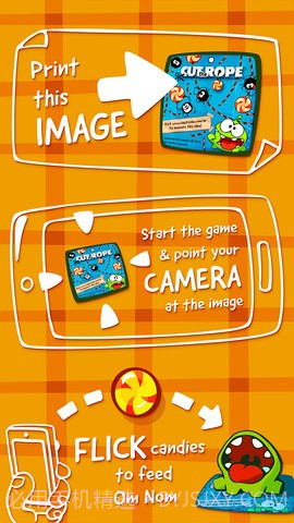 丢糖果 Om Nom:Candy Flick截图2