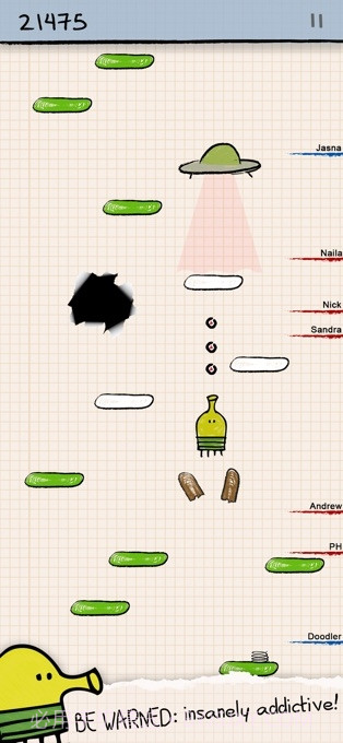 Doodle Jump(涂鸦跳跃)截图1 Doodle Jump(涂鸦跳跃)截图1