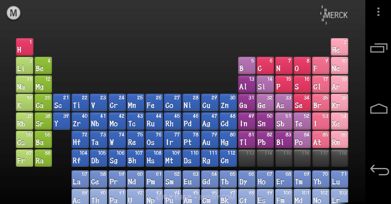 元素周期表 Merck PTE截图2 元素周期表 Merck PTE截图2
