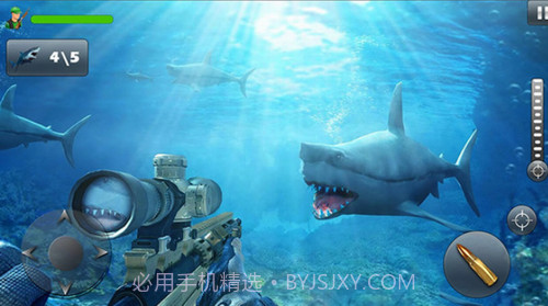 饥饿鲨鱼狙击手截图1 饥饿鲨鱼狙击手截图1