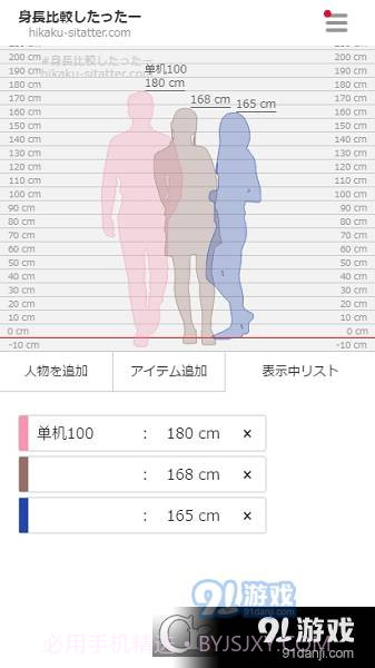 身高模拟器(Hikaku-Sitatter)截图2 身高模拟器(Hikaku-Sitatter)截图2