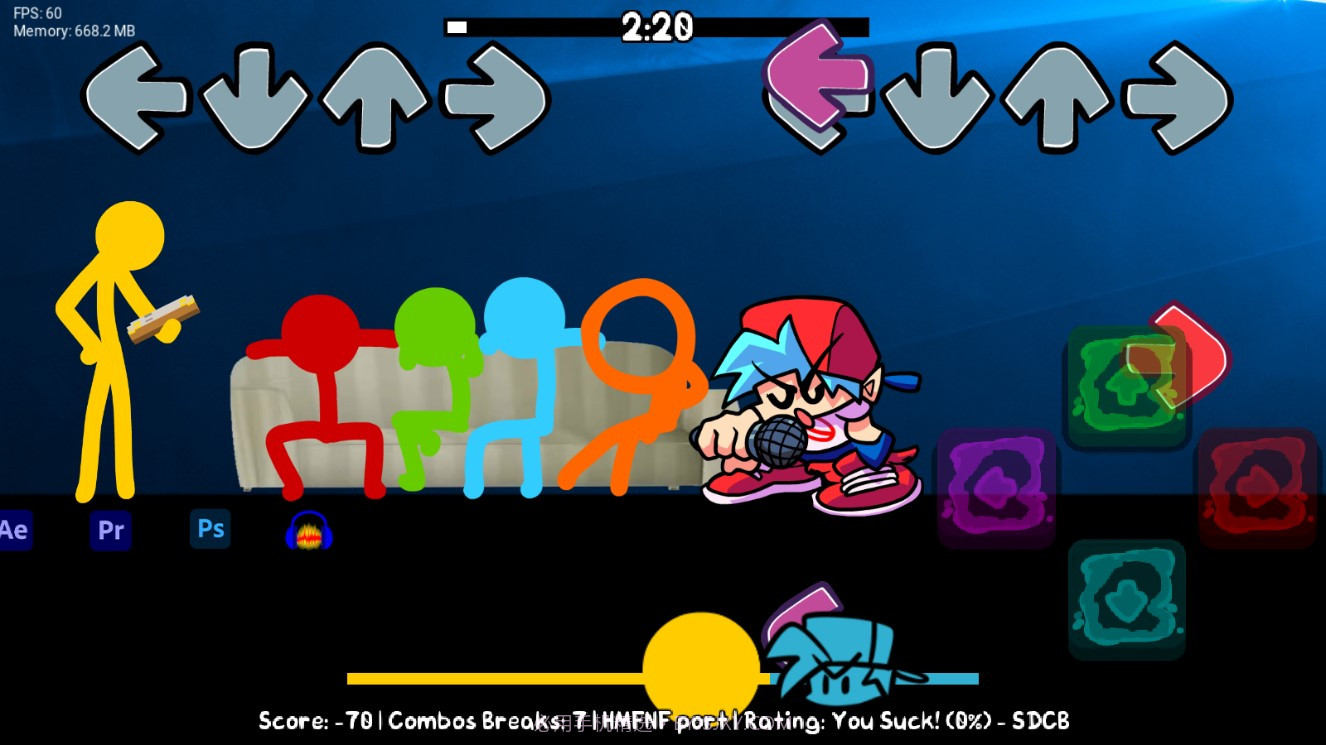 FNF火柴人vs画师版v0.2.7.1截图1