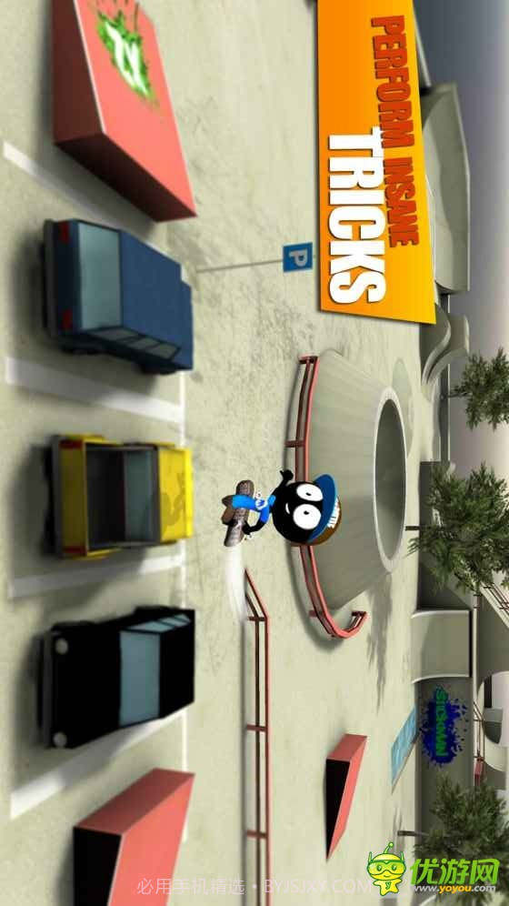 火柴人滑板对决3D截图2