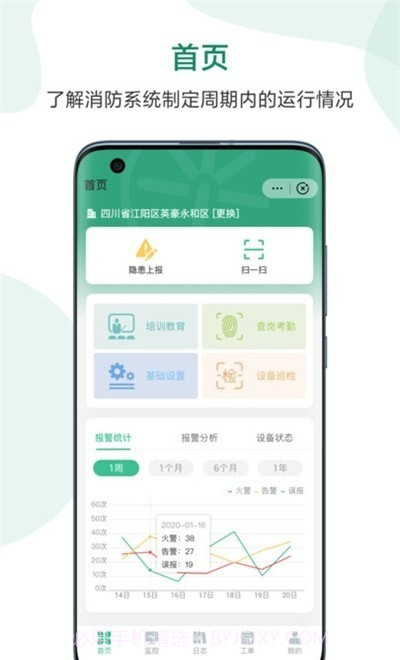 火焰云联城市智慧消防监控平台截图1 火焰云联城市智慧消防监控平台截图1