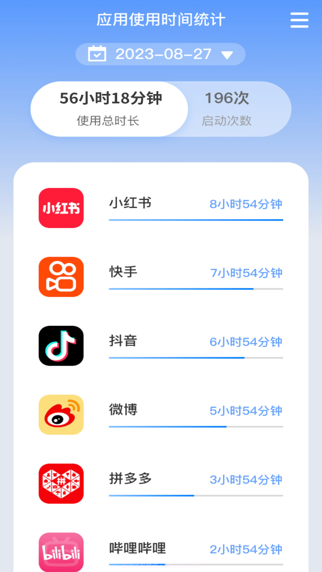 朝暮时长管家截图1
