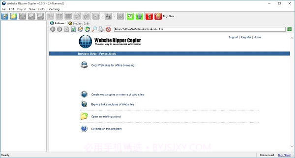 website ripper copier(离线浏览器)截图1