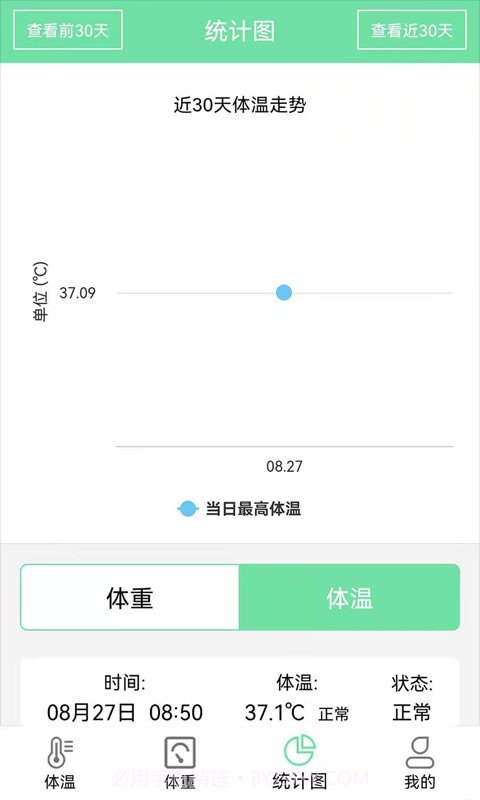 体重体温记录表截图2