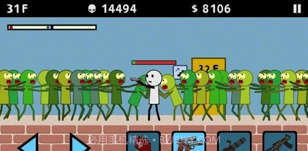 火柴人与枪3僵尸射手截图1 火柴人与枪3僵尸射手截图1
