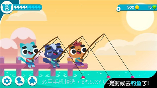 小猫钓鱼游戏中文版游戏截图2 小猫钓鱼游戏中文版游戏截图2