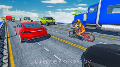 疯狂的交通自行车骑士3D截图4 疯狂的交通自行车骑士3D截图4