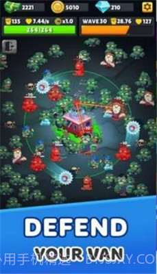 僵尸汽车塔防截图2 僵尸汽车塔防截图2