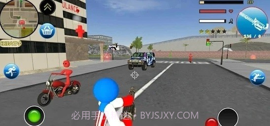 火柴人队长绳索英雄截图4