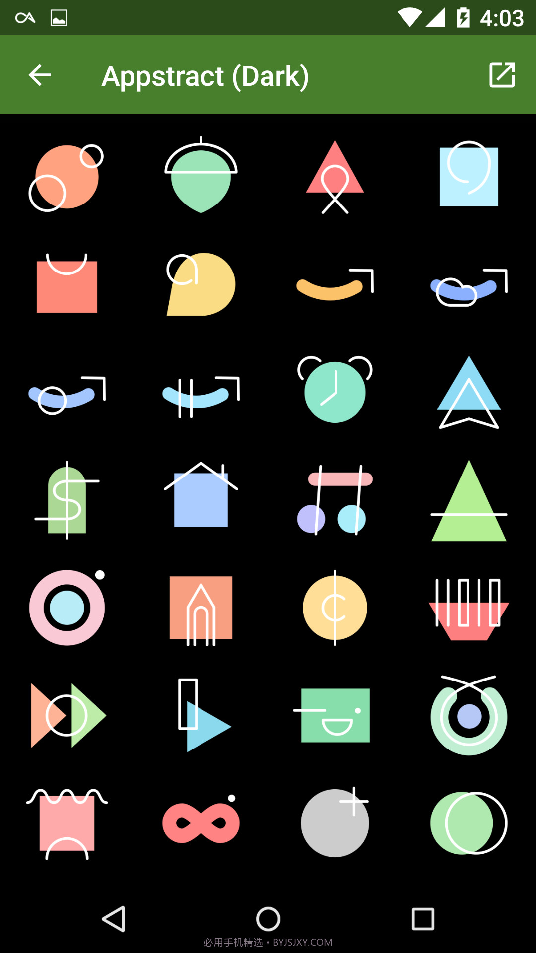 Appstract黑色图标包截图1 Appstract黑色图标包截图1