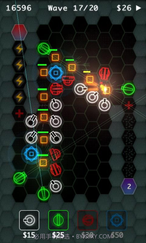炫光塔防 HexDefense截图3 炫光塔防 HexDefense截图3