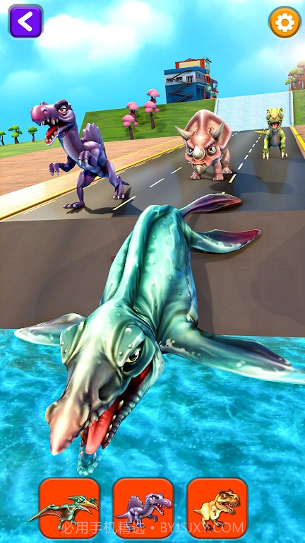 变形恐龙赛跑截图2