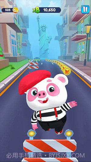 小猪熊猫跑酷3D截图2