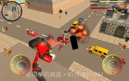 火柴人绳索英雄3：警察射击截图1