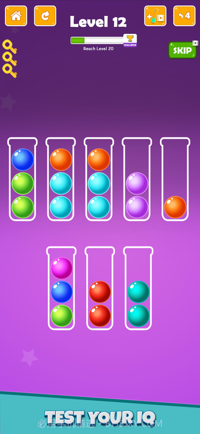 球颜色排序谜游戏截图4