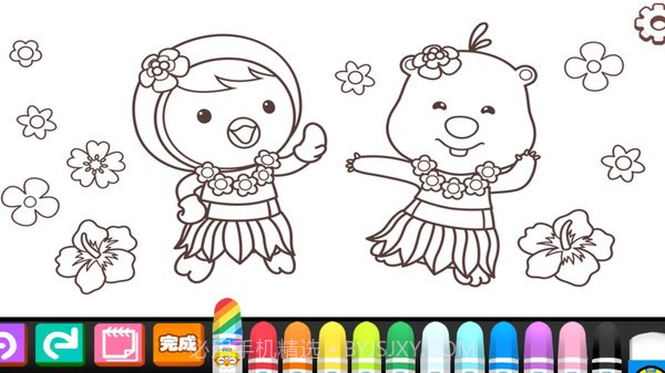 小猪佩奇涂鸦画本汉化版截图1