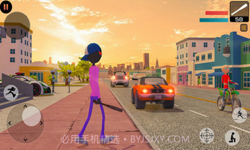 火柴人匪徒战争截图1