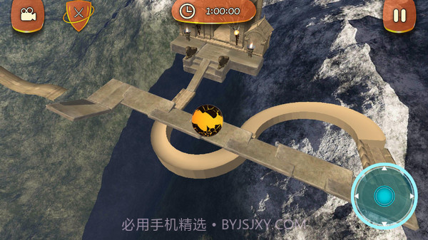 3D滚动平衡球游戏截图1