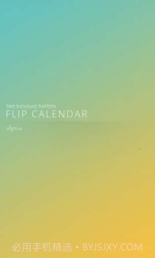 滑动日历 Flip Calendar截图1