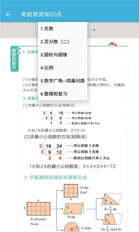 六年级下册数学辅导截图3